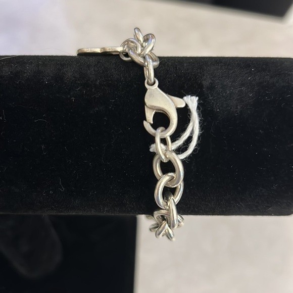 Tiffany & Co 925 sterling silver heart tag bracelet 7” vintage 35 Grams - Picture 3 of 4